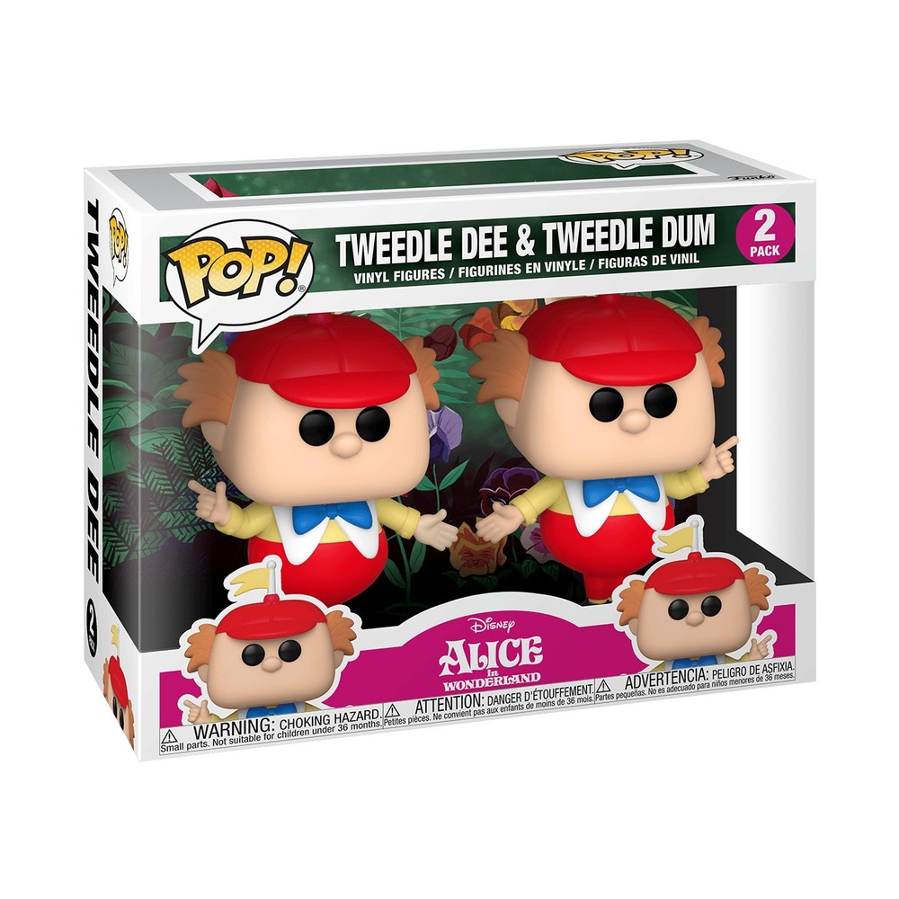 Funko Pop Disney Alice in Wonderland Tweedle Dee & Tweedle Dum 2 Pack 55738